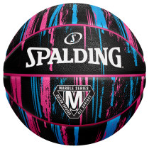 SPALDING MARBLE SERIES™ BLACK / PINK / BLUE (size 6)